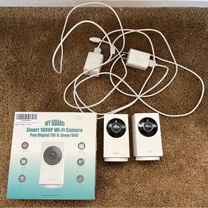 My Guard Smart 1080P Wi-Fi Camera Pan- Set of 2